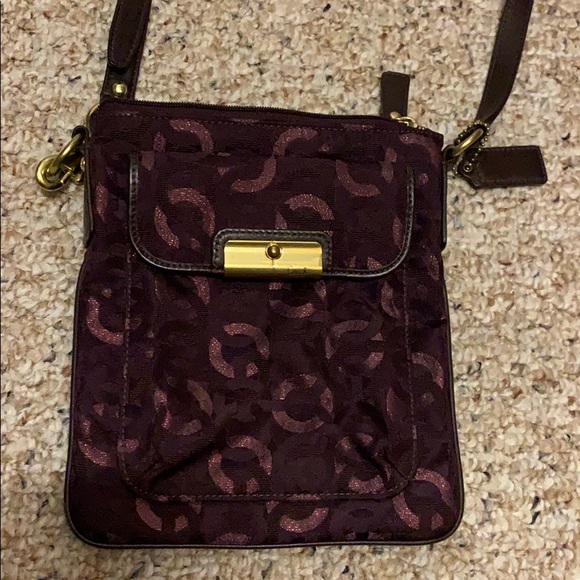 Coach Purple “C” Crossbody